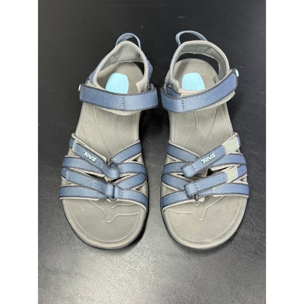 Teva Women's Tirra Sport Water Hiking All Terrain Sandals Blue Gray Size 6 - Picture 4 of 8